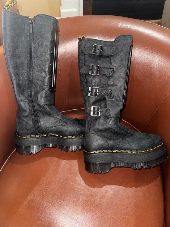 Dr. Martens Shoes - Dr. Martens Jadon Max GRD Hi Buckle Platform Boots Size 7 New Without Box